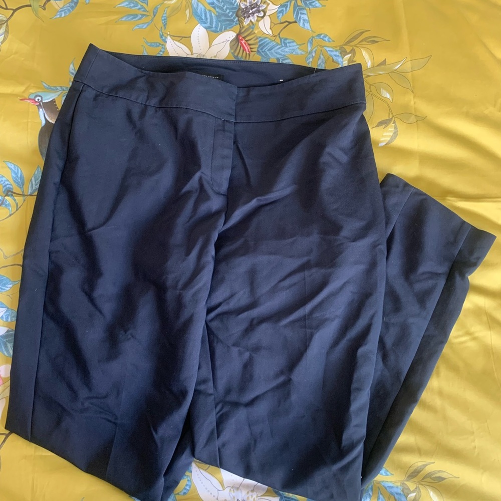 Ann Taylor navy suit pants size 8 curvy